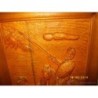 EL QUIJOTE -TALLA EN CUADRO DE MADERA.