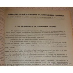 COMPAÑIA GENERAL DE FERROCARRILES CATALANES 1934-1935