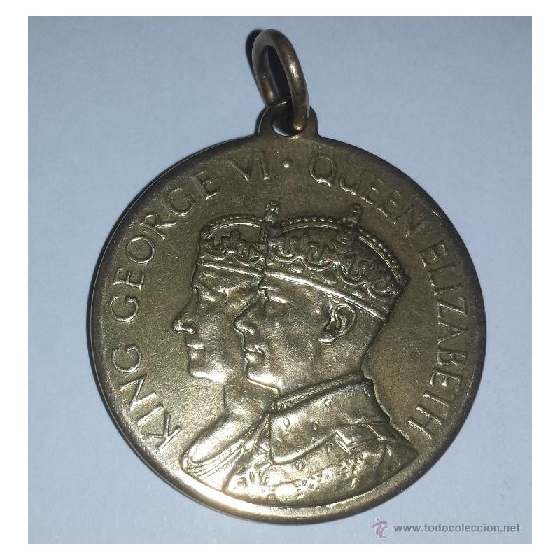 MEDAL TO COMMEMORATE THE CORONATION OF KING GEOrGE VI AND QUEEN ELISABETH 1937-MEDALLA.