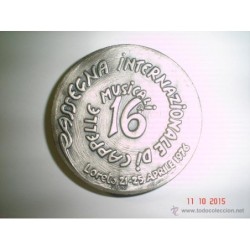 ITALIA-RASSEGNA INTERNAZIONALE CAPPELLE MUSICALI LORETO - MEDALLA ITALIANA -APRILE 16a 1976.
