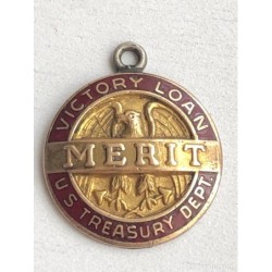 VICTORY LOAN US TREASURY DEPT.-MERIT-MEDALLA-MEDAL-RARA.