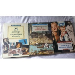 3 ALBUMS DE LA HISTORIA DE ESPAÑA-COMPLETOS