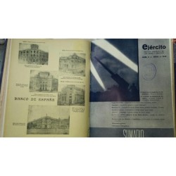 EJERCITO- REVISTA ILUSTRADA DE LAS ARMAS Y SERVICIOS- 10 PRIMEROS NUMEROS-ORIGINAL- AÑO 1940.