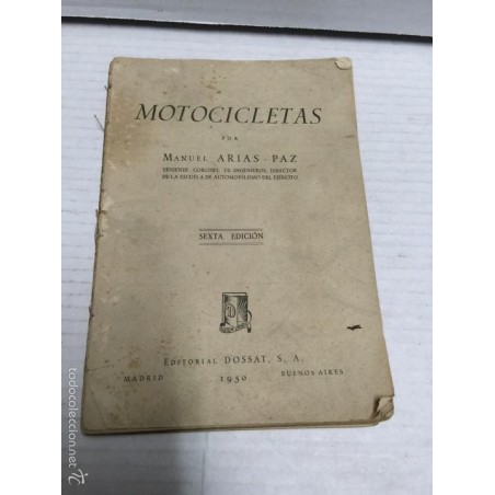 MOTOCICLETAS-MANUEL ARIAS PAZ -AÑO 1950