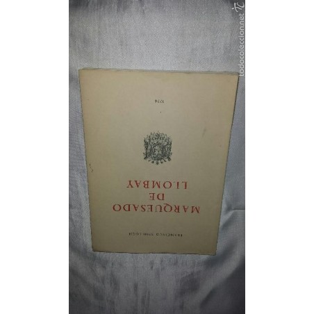 MARQUESADO DE LLOMBAY 1975