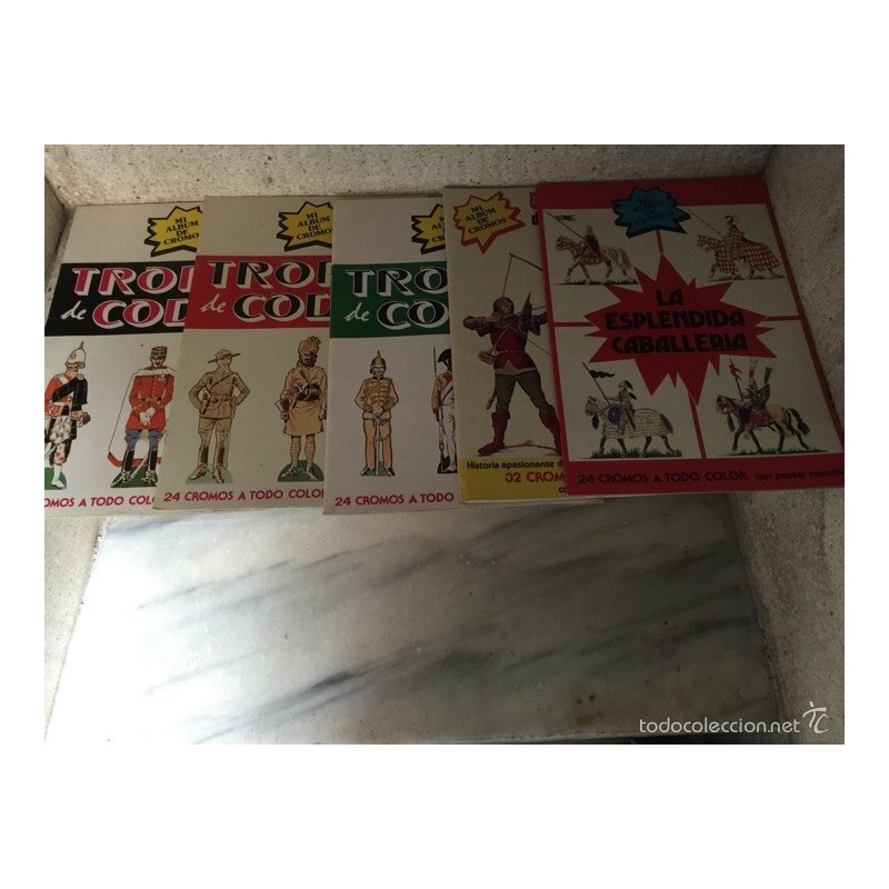 MI ÁLBUM DE CROMOS .5 ALBUMS COMPLETOS .BUEN ESTADO