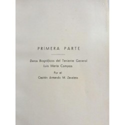 CENTENARIO DEL TENIENTE GENERAL LUIS MARÍA CAMPOS 1938