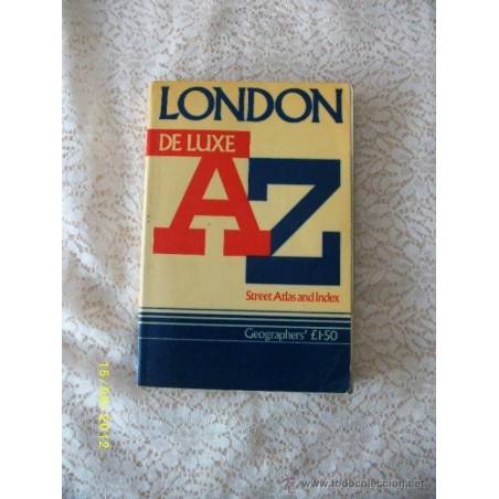 LONDON DE LUXE AZ: street atlas and index. 1975