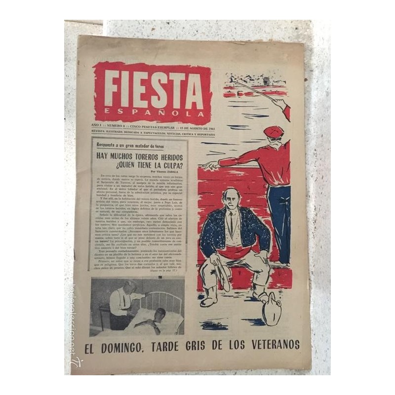 FIESTA ESPAÑOLA N. 8 1961 REVISTA ILUSTRADA DEDICADA A ESPECTÁCULOS, NOTICIAS, CRITICA Y REPORTAJES
