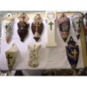 ARTESANÍA. CERÁMICA MANISERA DEL SIGLO PASADO EXCLUSIVOS HECHO A MANO. COLECCIÓN FLOREROS.