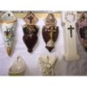 ARTESANÍA. CERÁMICA MANISERA DEL SIGLO PASADO EXCLUSIVOS HECHO A MANO. COLECCIÓN FLOREROS.