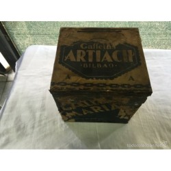 CAJA GALLETAS ARTIACH. GALLETAS MARÍA ENVASE CAJA CHAPA.