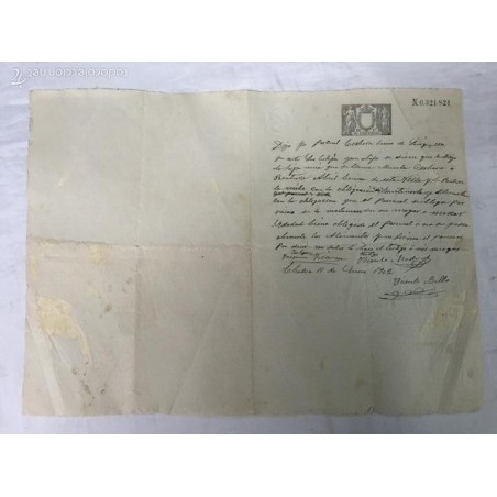 DOCUMENTO DONACIÓN DE HIJA. VALENCIA 1902.