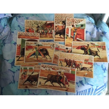 COLECCIÓN 10 POSTALES TAUROMAQUIA PABLO DÜMMATXEN.