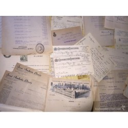 MANTAS PADUANA. INTERESANTE DOCUMENTACIÓN DE SUS FUNDADORES, ESCRITURAS, RECIBOS, FACTURAS,DEMANDAS.
