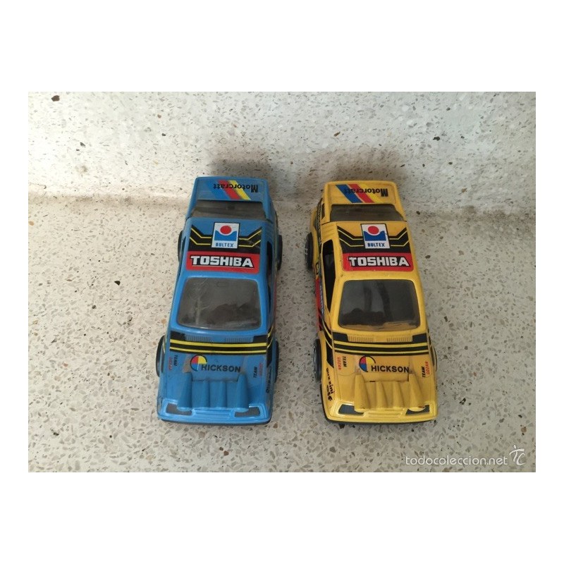 Gozan. Coches de carreras. Made in Spain. Rallye Toshiba Bultex Hickson Osama.