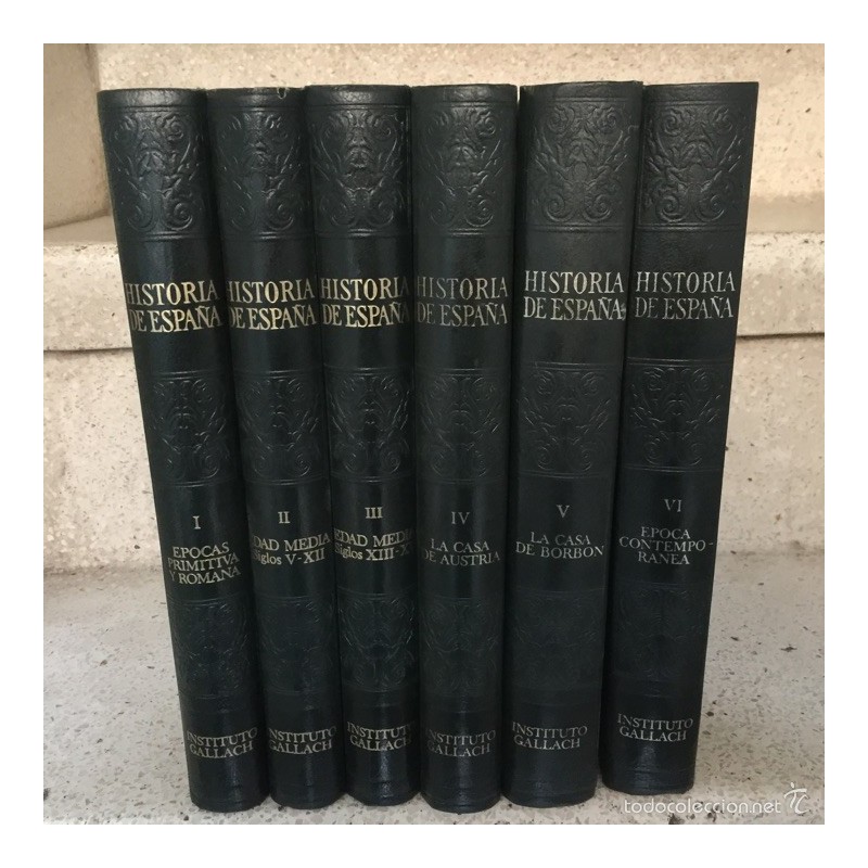 HISTORIA DE ESPAÑA. QUINTA EDICIÓN. AÑO 1973.Editor: Instituto Gallach de Librería y Ediciones.