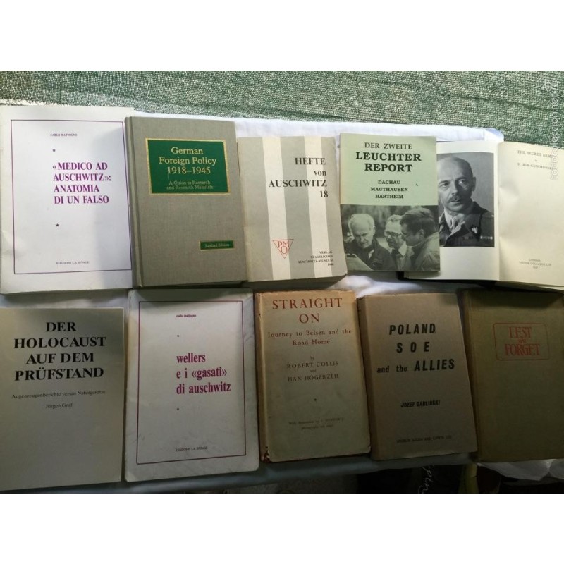 2ª GUERRA MUNDIAL. EXTRAORDINARIO LOTE 10 LIBROS. DISTINTOS IDIOMAS.