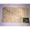 PARÍS. MAPA DEL METRO Y FERROCARRIL. AÑO 1950.