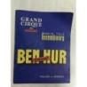 BENHUR. PROGRAMA CATÁLOGO DE CIRCO CON LA PRESENTACIÓN