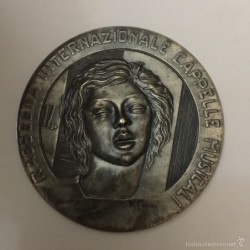 ITALIA-RASSEGNA INTERNAZIONALE CAPPELLE MUSICALI 14ª-LORETO APRILE 1974-MEDALLA ITALIANA.