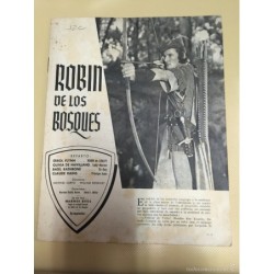 ROBIN DE LOS BOSQUES. CARTA DE UNA DESCONOCIDA. ARGUMENTOS 2 FILMS EN FOLLETO.