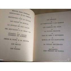 MURCIA. MURCIA ANDANZA Y MUDANZA. JOSÉ MARIANO GONZÁLEZ VIDAL. AÑO 1969.
