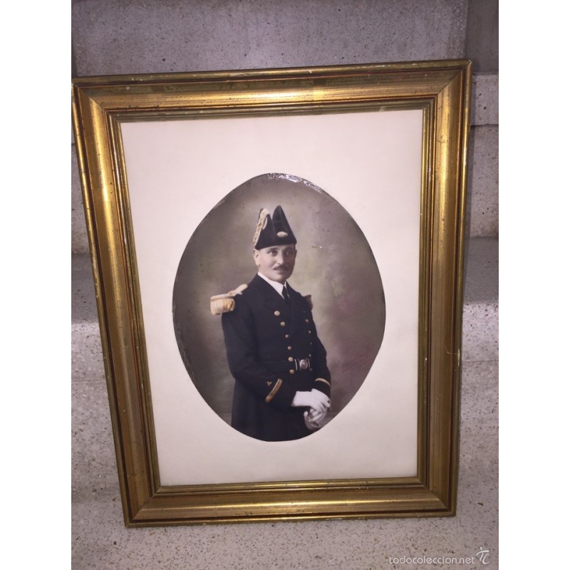 FOTOGRAFÍA MILITAR ANTIGUA. ENMARCADA.FIRMADA. FOTOGRAFÍA MILITAR ANTIGUA. ENMARCADA.FIRMADA.