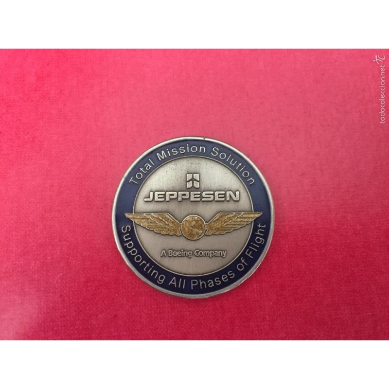 JEPPESEN A BOEING COMPANY-TOTAL MISSION SOLUTION-MEDALLA-MEDAL.