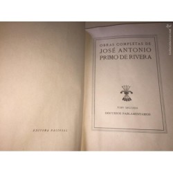 OBRAS COMPLETAS DE JOSÉ ANTONIO PRIMO DE RIVERA. TOMO II. AÑO 1939.