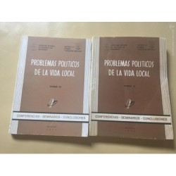 PROBLEMAS POLÍTICOS DE LA VIDA SOCIAL. TOMO X Y XI. PEÑISCOLA.
