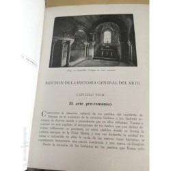 RESUMEN HISTORIA GENERAL DEL ARTE. TOMO II. JUAQUIN FOLCH Y TORRES. BARCELONA. AÑO 1929.