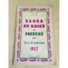LLOSA DE RANES EN FIESTAS. PROGRAMA DE FIESTAS. AÑO 1957.