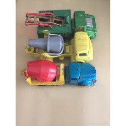 CAMIONES OBRA METÁLICOS MINIATURAS. GUSVAL , MATCHBOX Y JOAL. AÑOS 70.
