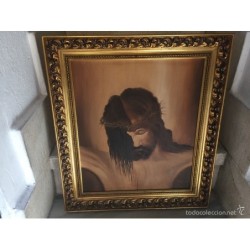 JESUCRISTO. OLEO SOBRE LIENZO.ENMARCADO.