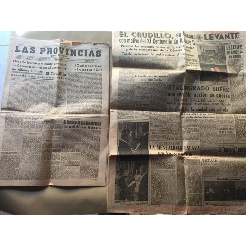LAS PROVINCIAS. LEVANTE. 6 SEPTIEMBRE 1942.