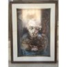 NUNZIO PAPOTTO. ÓLEO ORIGINAL SOBRE CARTÓN FIRMADO POR AUTOR. ENMARCADO EN CRISTAL.