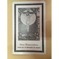 REQUETES. S. M. EL REY ALFONSO CARLOS I. TARJETA SOLEMNE MISA VALENCIA AÑO DE LA VICTORIA 1939