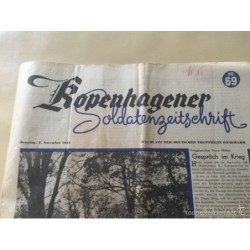 SEGUNDA GUERRA MUNDIAL. DIARIO ALEMÁN. ROPENHAGENER. AÑO 1941.