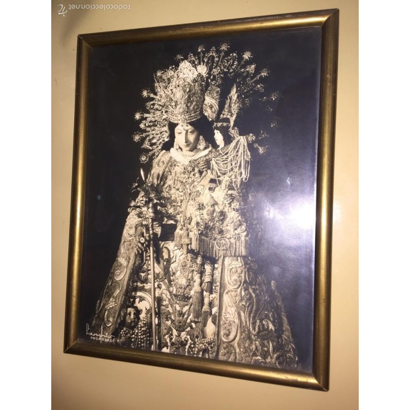 VIRGEN DE LOS DESAMPARADOS. FOTO ENMARCADA. SANCHÍS.