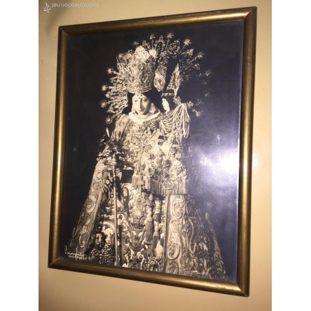 VIRGEN DE LOS DESAMPARADOS. FOTO ENMARCADA. SANCHÍS.