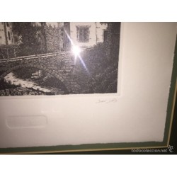 JUAN LUIS LIRIO. GRABADO. CARRERA DEL DARRO. GRANADA.