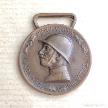 GUERRA PER L'UNITA D'ITALIA. 1915-1918. BRONCE. MEDALLA. MEDAGLIA.