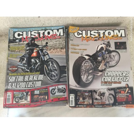 CUSTOM MACHINES. LA REVISTA DE LA CULTURA CUSTOM. 19 NUMEROS. AÑOS 2009 HASTA 2012.
