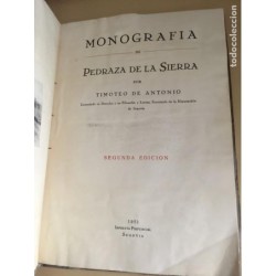 PEDRAZA DE LA SIERRA. MONOGRAFIA DE PEDRAZA DE LA SIERRA. SEGUNDA EDICION. AÑO 1951.