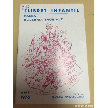 FALLAS.VALENCIA. LLIBRET DE FALLAS, 1976, FALLA INFANTIL BOLSERIA TROS - ALT. PUBLICIDAD DE LA EPOCA
