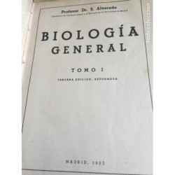 BIOLOGIA GENERAL. TOMO I. TERCERA EDICION. AÑO 1953.