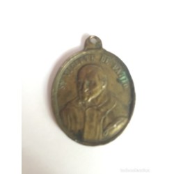 SAN VICENTE DE PAUL- MEDALLA EN BRONCE. AÑO 1830.