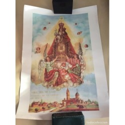 SUECA. NUESTRA SEÑORA DE SALES PATRONA DE LA CIUDAD DE SUECA. CARTEL LITOGRAFIA ORIGINAL.