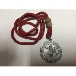 HERMANDAD SANTISIMO CRISTO DEL GRAO. MEDALLA CON CORDON. VALENCIA.AÑOS 50.